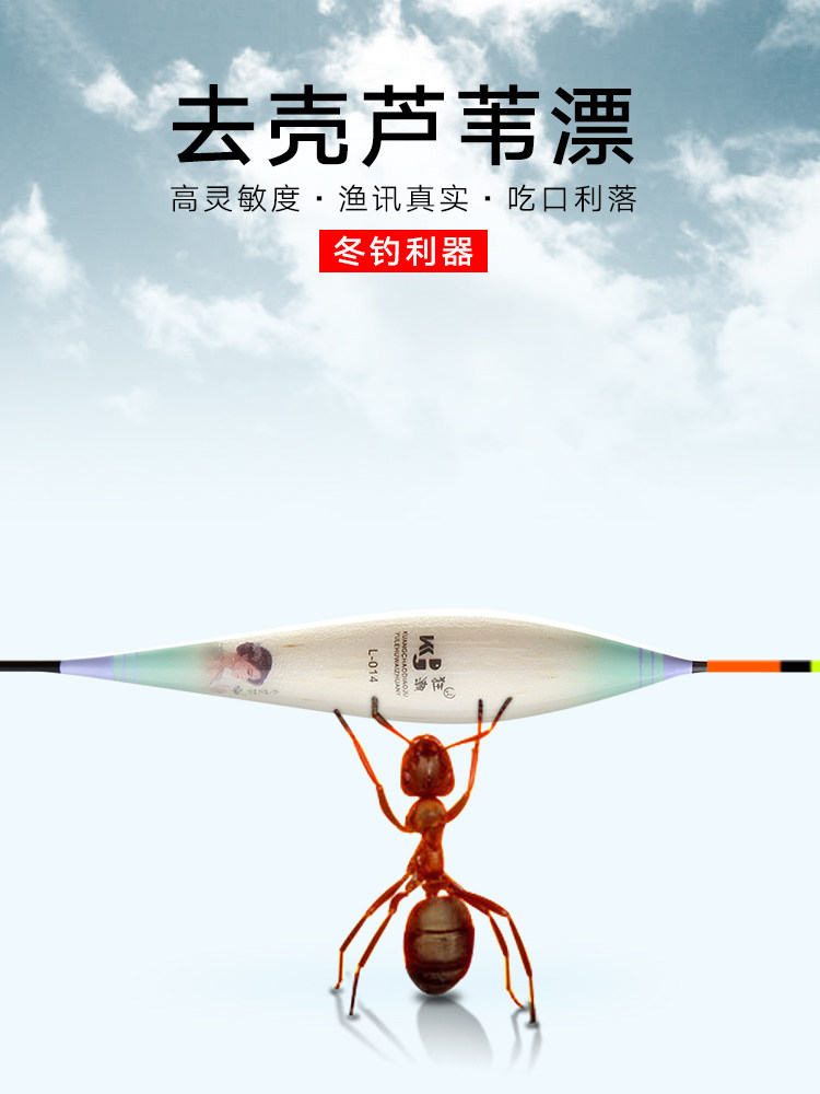 Frenzy shelled reed drift Ultra-sensitive float Winter fishing light mouth shallow water Crucian carp High sensitivity bold eye-catching fish drift