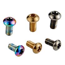 Suitable for KRSEC alloy steel mountain bike color disc screw M5*10MM disc brake pad T25 colorful screw#