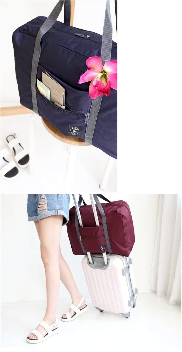 Túi xách tay du lịch túi xe đẩy túi duffel túi lưu trữ du lịch công suất lớn ngắn vai túi nữ không thấm nước gấp túi túi trống du lịch