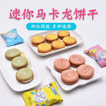 Macaron sandwich cake dry Net red mini leisure office children snacks micn beauty to 376gmini