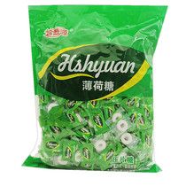 Heshengyuan mint candy circle 1000g has a circle of lozenges candy cool entertainment bulk commercial Shandong snacks