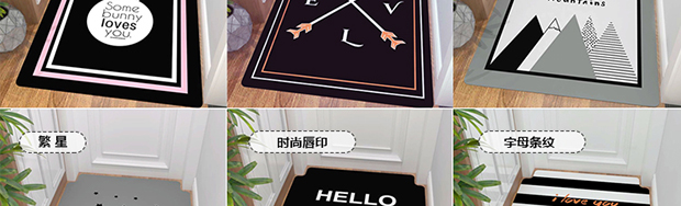 Tấm thảm chùi chân thảm cửa lối vào cửa mat phòng tắm nhà vệ sinh thảm thấm chà sảnh nhà mat có thể được cắt - Thảm tham lot san