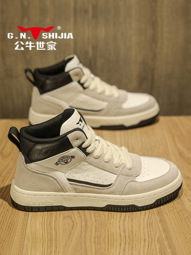 Air jordan, универсальные баскетбольные кроссовки для отдыха, подходят для весны и осени, из натуральной кожи