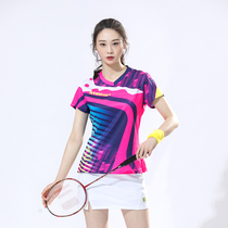 Single Double Number 2020 New badminton suit Female speed dry sports Short sleeves Mens table tennis clothes Volleyball Uniform Speed Dry