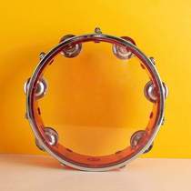 8 percussion hand beat tambourine polyester drum wooden instrument 12 tambourine adjustable Orff tambourine skin 10