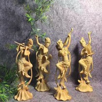 Small leaf boxwood flying sky music carving beautiful posture factory supply boxwood flying beauty