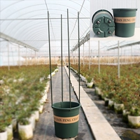 (3 установки) Прокатный 7 -галлон. Одиночный горшок+прокатный колес