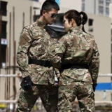 ACU, дорожный тактический камуфляжный комплект подходит для мужчин и женщин, демисезонный тонкий рабочий лонгслив