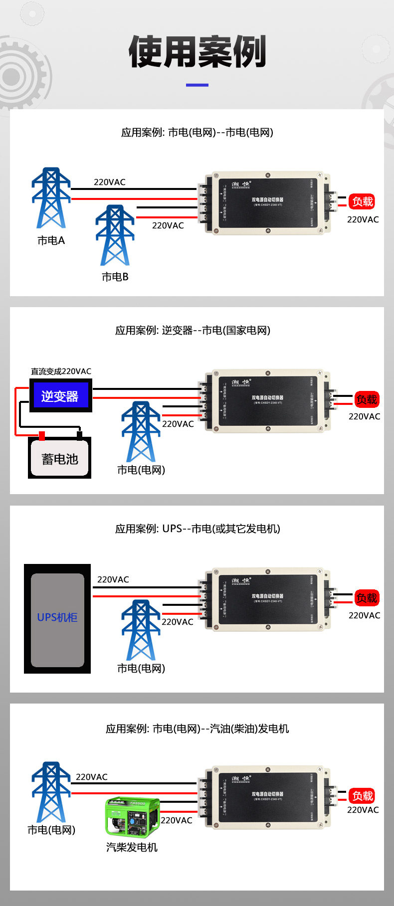Сетевой адаптер ac220v双电源自动切换器双电源自动转换开关双向主备停电切换开关 Tide constant Сетевой адаптер ac220v双电源自动切换器双电源自动转换开关双向主备停电切换开关 Tide constant