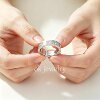 S925 moissanite diamond wide plain ring