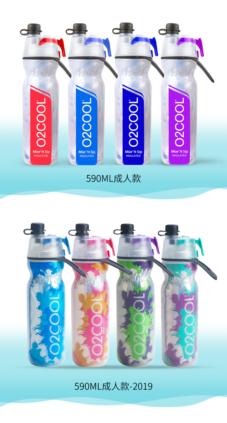美国O2COOL 喷雾降温水壶水杯 图11