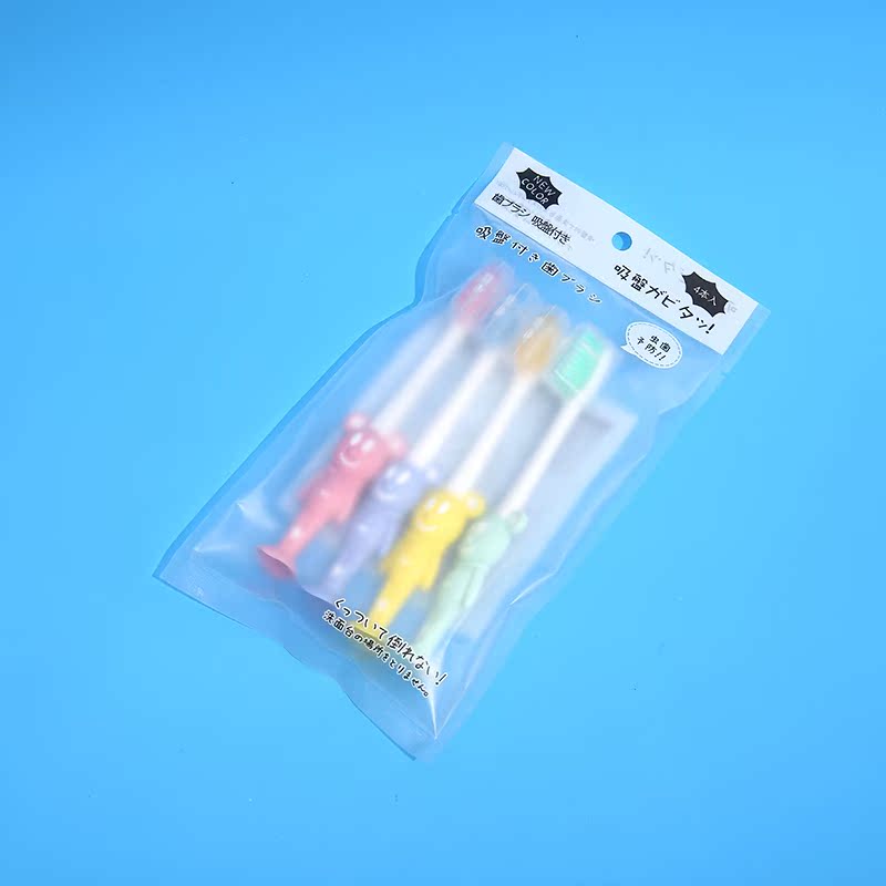 Children's toothbrush 6 to 12 years old standing 3 years old 9 years old male child cartoon soft hair children disposable toothbrush