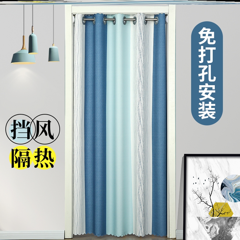 Clothing store Net red women's fitting room door curtain ins Wind Women's clothing store locker room door curtain partition window bedroom privacy