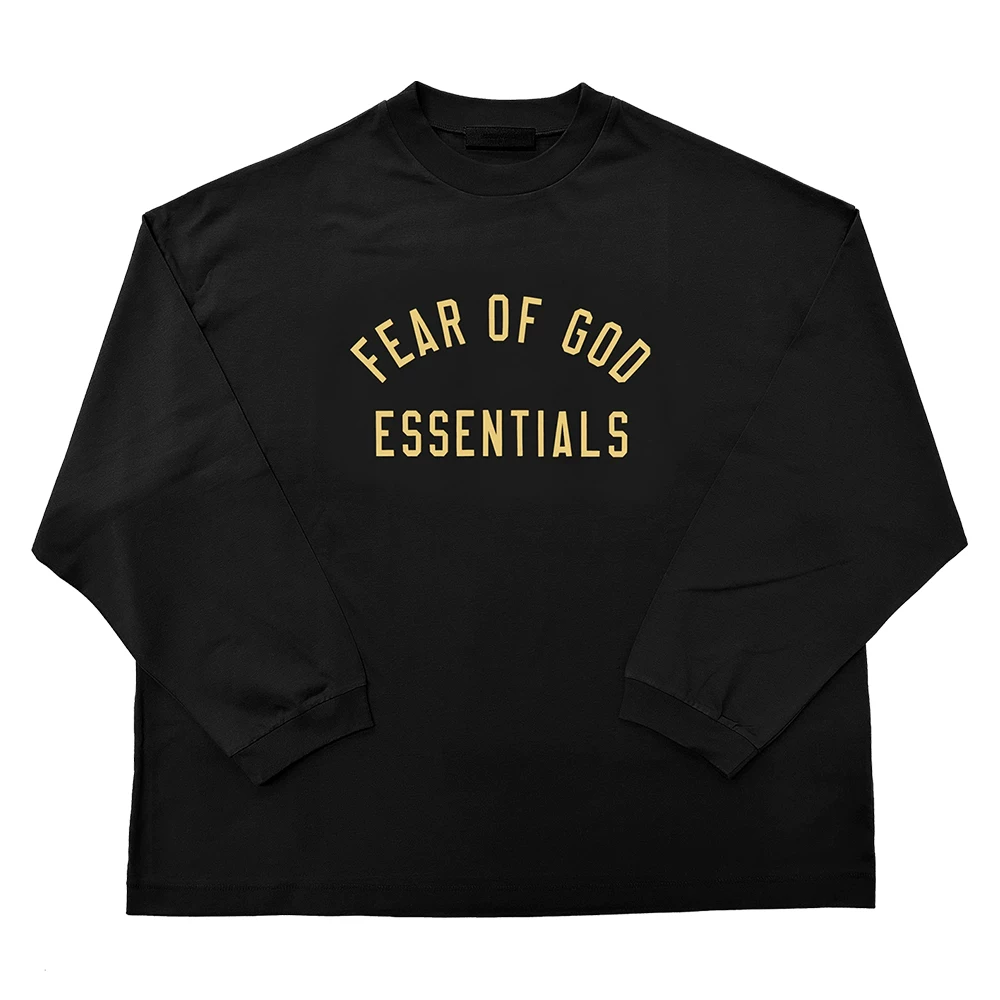 Я не модный FOG ESSENTIALS Сезон 9 Двойная линия Высокий стиль повседневный университетский выпуск печатанный круглый вырез длинные рукава