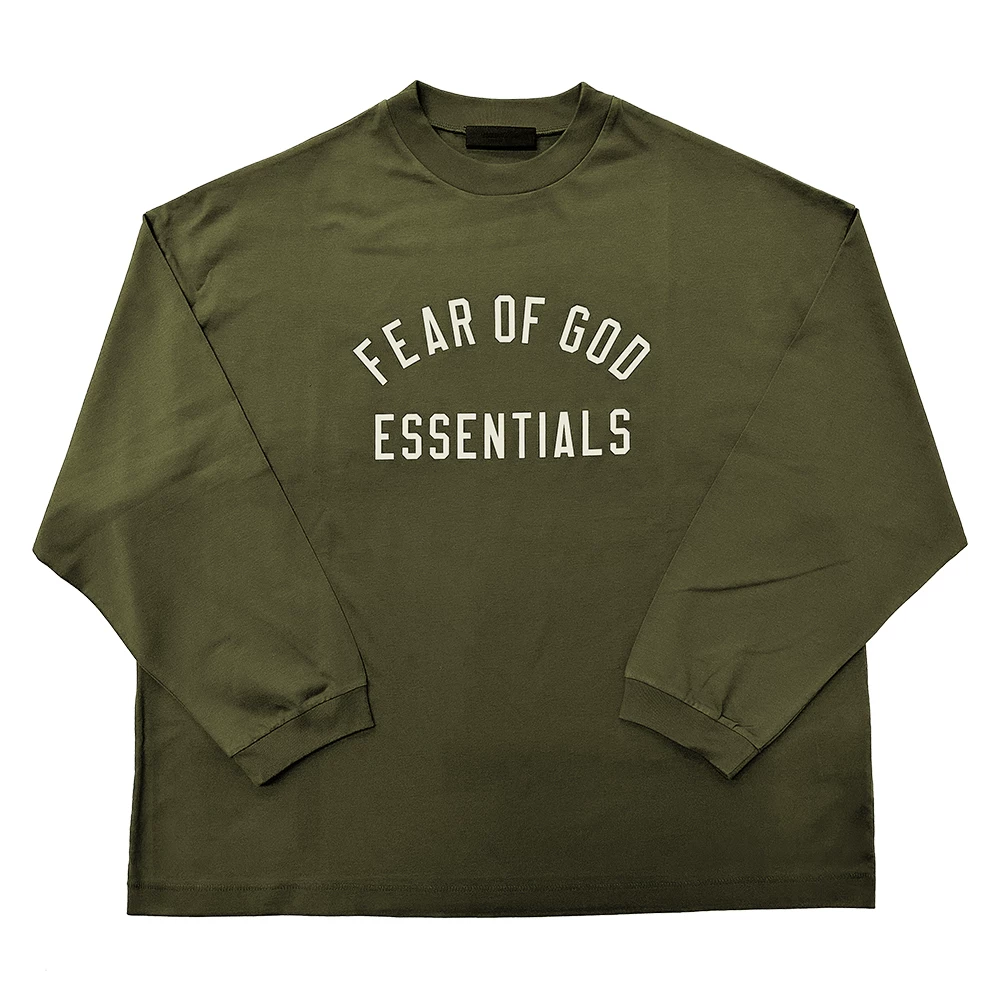 Я не модный FOG ESSENTIALS Сезон 9 Двойная линия Высокий стиль повседневный университетский выпуск печатанный круглый вырез длинные рукава
