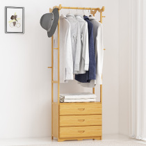  Solid wood multi-function bedside table hanger Simple modern bedside small cabinet simple mini bedroom storage storage