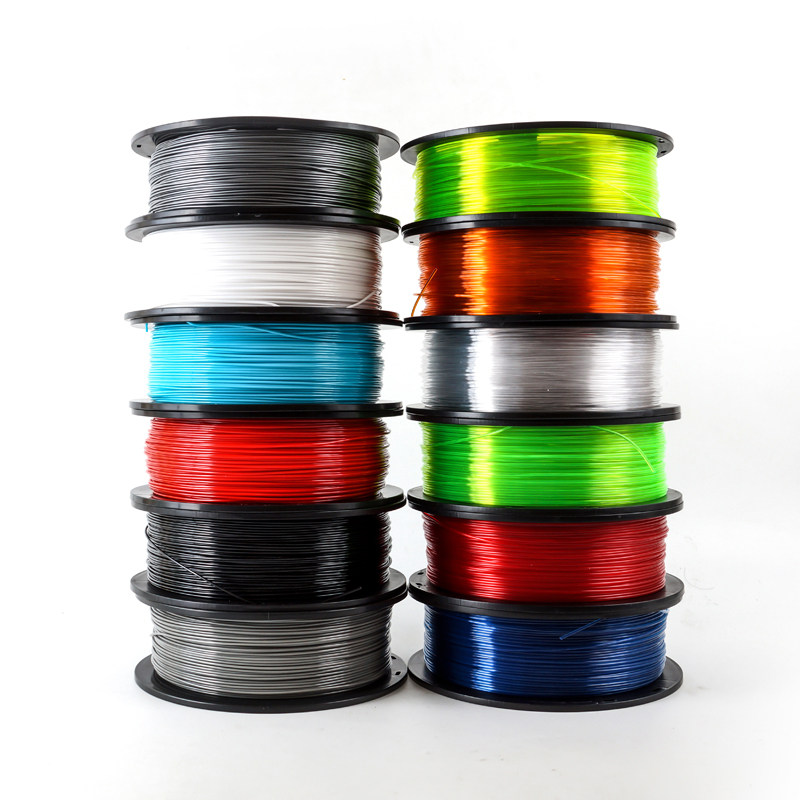 3D打印耗材 PETG耗材 进口PN200材料 1.75mm 发光广告字 3D耗材 立体字字壳 3d打印机耗材 线材 透明色