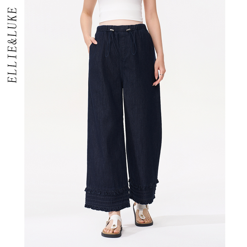 Ellieluke Maternity Wide-Leg Pants for Spring and Summer 2026 New Style Petite Spring and Summer Casual Pants Spring Wear