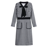 Шерстяное демисезонное платье, большой размер, по фигуре, подходит для подростков