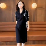 Демисезонная модная юбка, платье, большой размер, в западном стиле, популярно в интернете