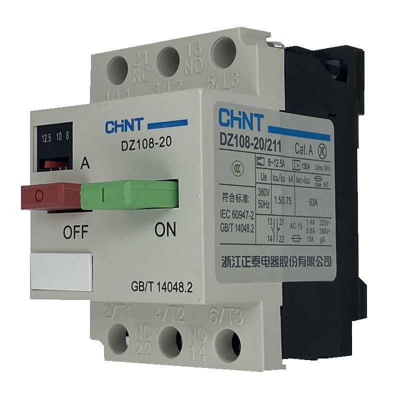 Zhengtai DZ108-20 211 20A16A12 5A10A8A6 3A5A4A2 5A Motor protector