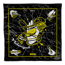 Zen and motorcycle square towel Cotton motorcycle locomotive rider life face scarf collar sticker set wonderful driving
