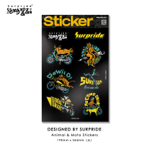 Riding creature sticker original motorcycle locomotive personality trend car sticker waterproof sticker excellent driving