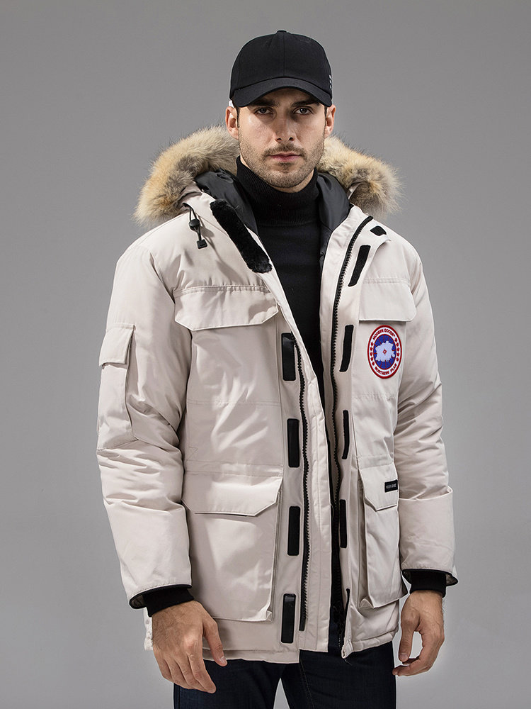 Canadian official Ai Da Goose down jacket 08 expedition men and women medium and long version tooling parka couple jacket