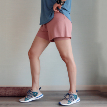 May plus size sports shorts women anti-light gym quick-dry loose high waist Yoga Fitness running pants fat mm