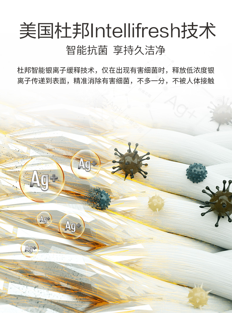 神价格 喜临门 白骑士 抗菌防螨天丝 天然乳胶弹簧床垫 厚25cm 图15