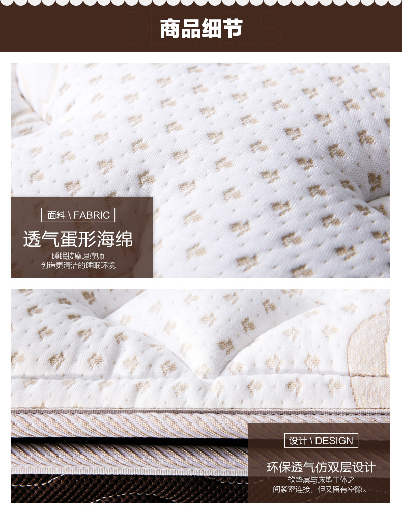 Nệm cao su thiên nhiên Xilinmen Simmons Nano xốp lò xo đôi nệm 1,35 1,5 mét - Nệm giá nệm kymdan