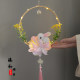 Hanfu 핸드 헬드 Lotus Lantern Lanter Lanter Lantern 고대 스타일 Palace Lantern Handheld Jacquard Lantern Lantern Lantern Mid-Autumn Cos Comic Exhibition Lantern