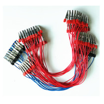 Double alligator clip wire Junior high School physics laboratory electrical circuit connection cable 40cm wire clip 1