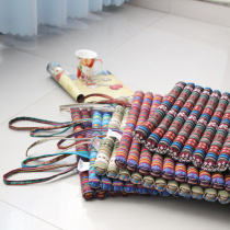  Yunnan ethnic style retro cushion cotton and linen thickened chair cushion Car cushion Office lunch break cushion Chinese style