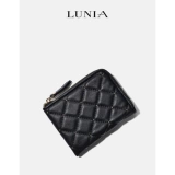 Tmall, бумажник, сумка с молнией, короткий кошелек, коллекция 2021, в стиле Шанель, из натуральной кожи