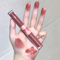 Limeng double-headed glaze caramel chestnut color mouth red lip mud mirror Water Light Lip Matte parity female niche brand