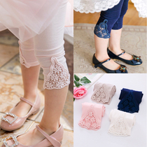 Girl Pure Cotton Lace 50% Pants Summer New Children 7 Slim 70% Baby Han version 5 out of 5 Wearing Bottom Pants