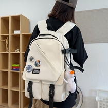 Li Ning school bag for girls junior high school students large capacity Japanese and Korean style backpack fashionable and trendy high school student backpack