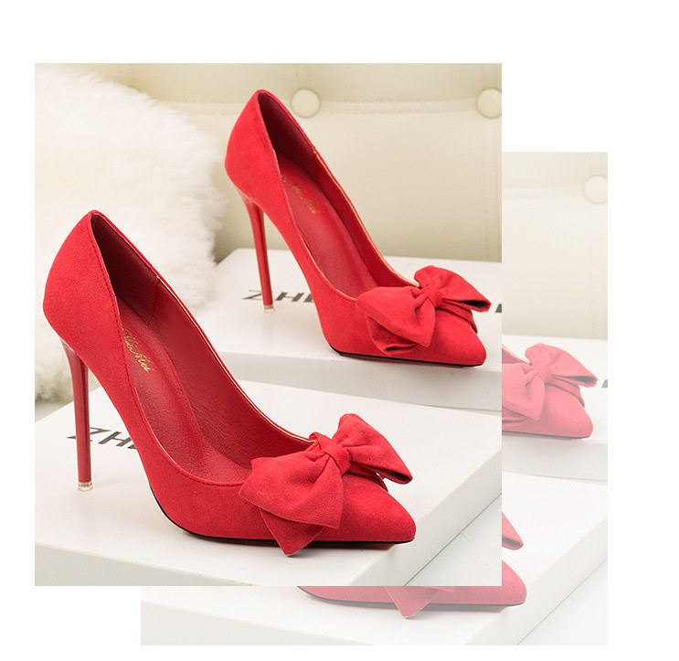 Мрачный женщины на высоких кабгалстук-бабочкаах обувь bowknot women high heel shoes OTHER / Other 