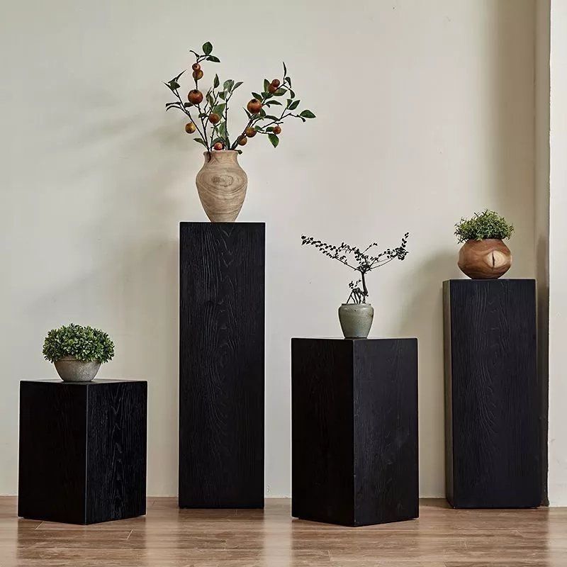 Solid Wood Craft Square Flower Stand for Home Use, Living Room, Entryway, Coffee Table, Vintage Homestay Decoration, Natural Wood Stump Base Ornament Solid Wood Craft Square Flower Stand for Home Use, Living Room, Entryway, Coffee Table, Vintage Homestay Decoration, Natural Wood Stump Base Ornament