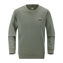 Jeep Jeep sweatshirt mens outdoor casual stretch rib round neck long-sleeved T-shirt loose large size bottoming shirt