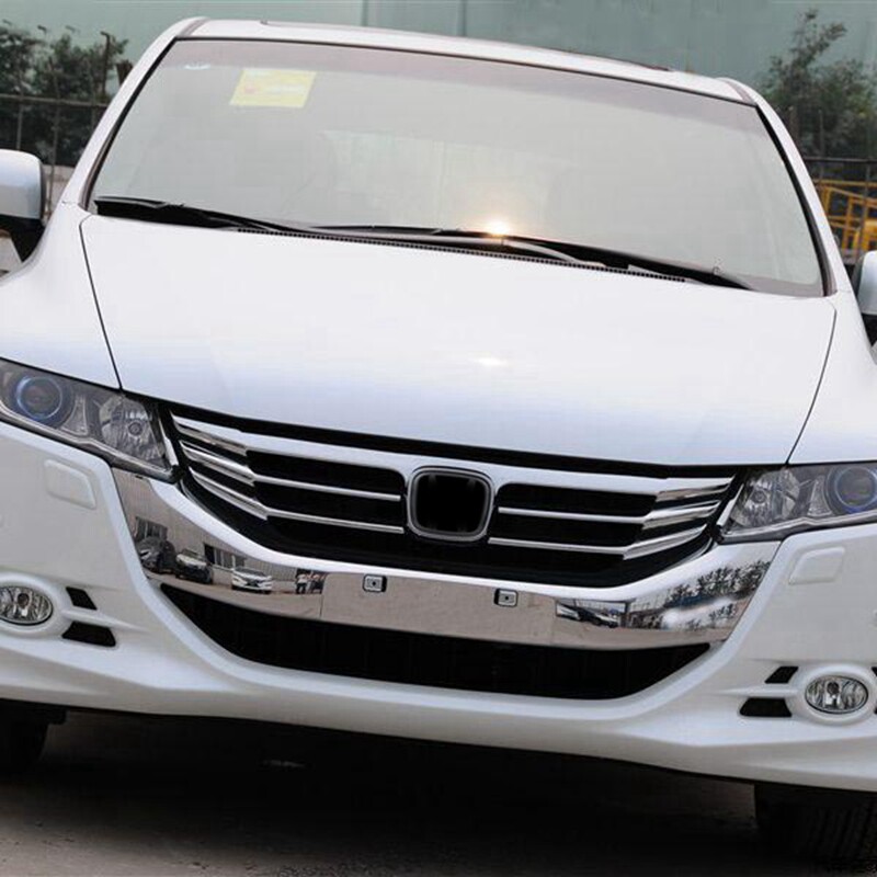 09-14 models Odyssey retrofit RB3 mid net front Insurance Rod Plated Strips of Decorative Strips Front Bars Bright Strips Accessories