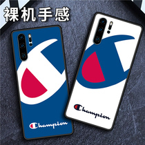 Suitable for Huawei P30 mobile phone case P40 champion Pro Tide brand p20 silicone all-inclusive protective cover pro anti-drop Net red ins simple fashion men and women couples painted personality