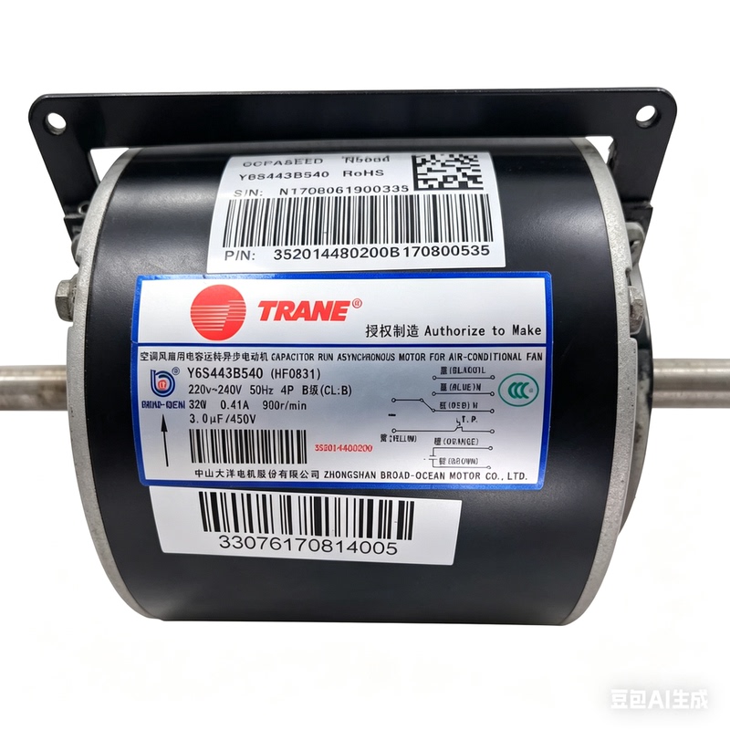 Trane Original Motor Y6S443B540 (Hf0831) Zhongshan Dayang Genuine Y6S443B029