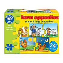 orchard toys antonym 2 pieces paired farm children puzzle parent-child toy table puzzle game