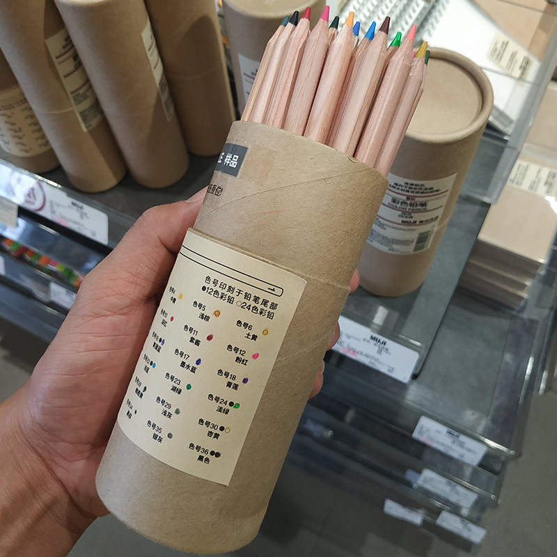 チョーク ぞっとするような ますます 36 色 色鉛筆 無印 Omiyage100sen Jp