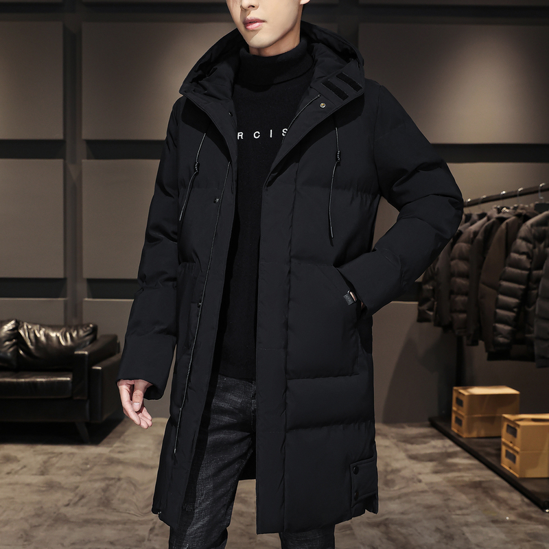 Off-Season 2026 New Autumn and Winter Thickened Mid-Length Warm Hooded Casual down Jacket Men's Versatile Coat Off-Season 2026 New Autumn and Winter Thickened Mid-Length Warm Hooded Casual down Jacket Men's Versatile Coat