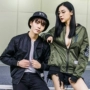 Áo khoác nam mới phiên bản Hàn Quốc của xu hướng áo khoác hai bên đẹp trai hoang dã mùa xuân và mùa thu đồng phục bóng chày sinh viên ulzzang áo bomber nam