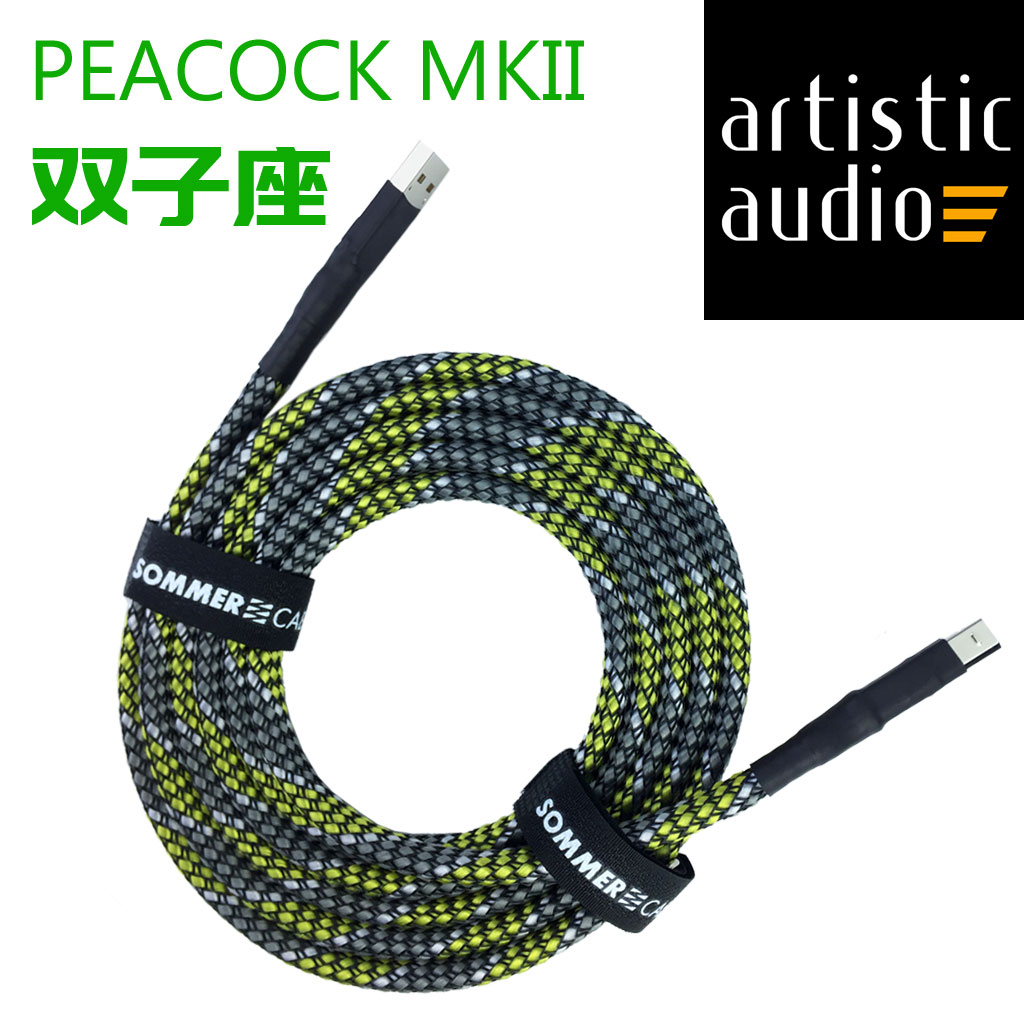 Sommer Peacock USB audio line, radio and electricity separation, digital broadcast decoding audio data line Gemini