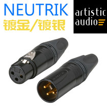 Neutrik Cannon three-core gold plated silver plated balance XLR XLR microphone connector plug original import